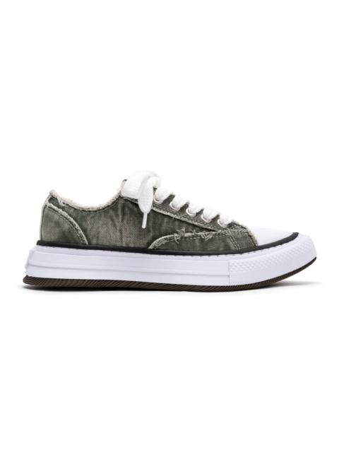 Maison MIHARAYASUHIRO "YUCCA" OG Sole Bleach-Wash Denim Canvas Low-top Sneaker