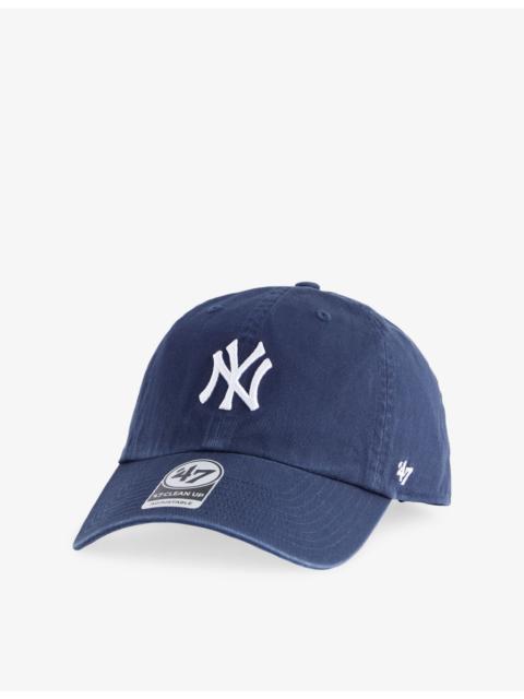 Sporty & Rich Yankees Logo-Embroidered Cotton Baseball Cap