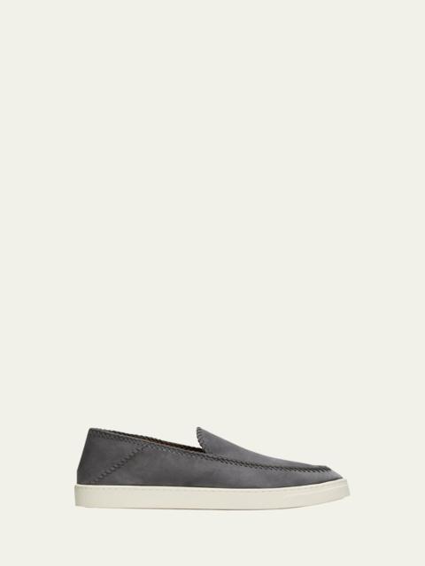 GIORGIO ARMANI Men's Suede Slip-On Sneakers