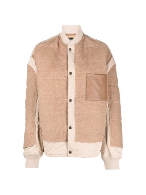 Junya Watanabe layered tonal bomber-jacket