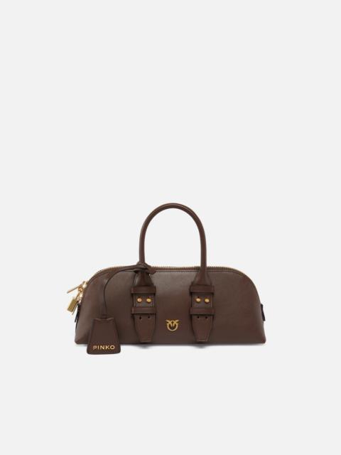 PINKO SMALL LEATHER ESCAPE BAG BAGUETTE