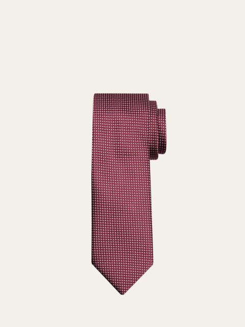 Brioni Men's Micro-Woven Silk Jacquard Tie