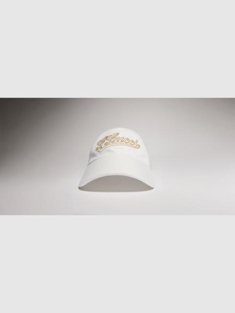 GUCCI Cotton baseball hat with embroidery