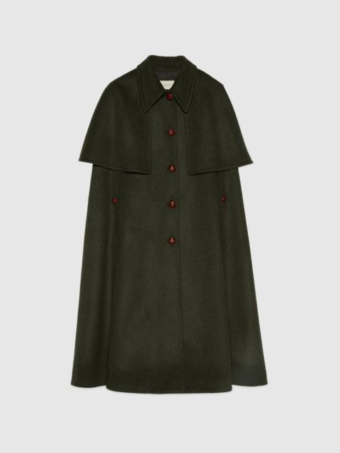 GUCCI Wool coat with detachable cape