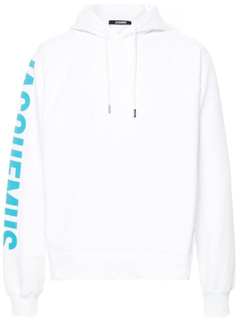 JACQUEMUS raised-logo cotton hoodie
