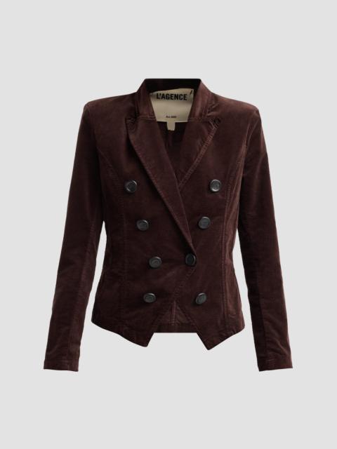 L'AGENCE Women's Emerson Double-Breasted Blazer - Dark Java