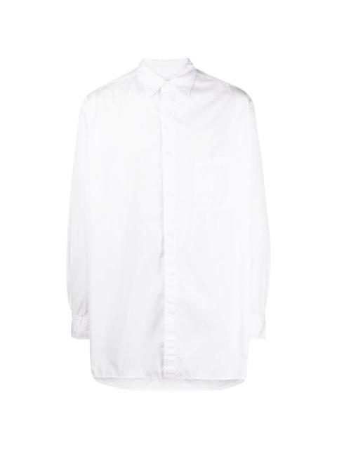 Yohji Yamamoto long-line style poplin shirt
