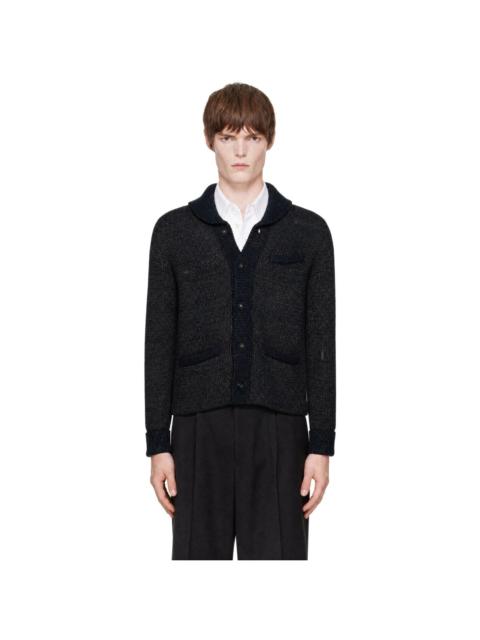 RRL by Ralph Lauren Navy Wool Shawl Cardigan