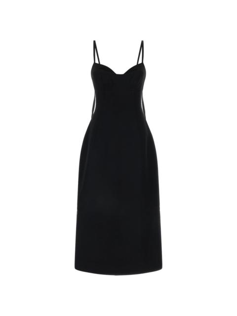 bustier midi dress