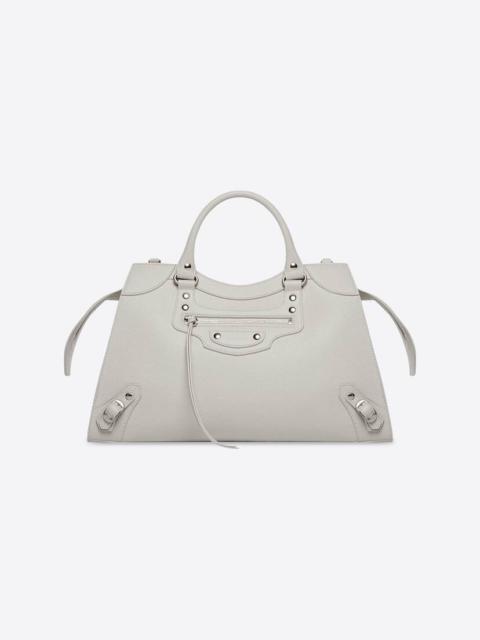 BALENCIAGA Women's Neo Classic Handbag in Silver/crystal
