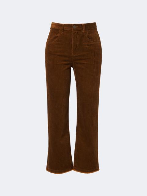 Isabel Marant Étoile Ruthie cropped corduroy straight pants
