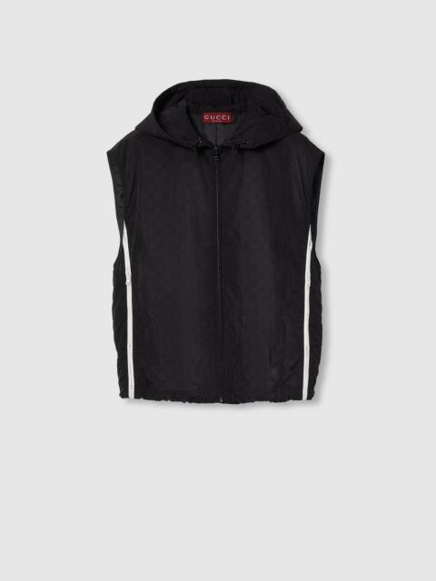 GUCCI GG nylon hooded gilet
