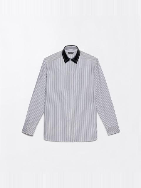 TOM FORD FINE BENGAL STRIPE FLUID FIT SHIRT