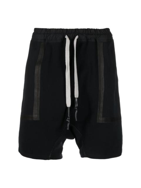 contrast-panel bermuda shorts