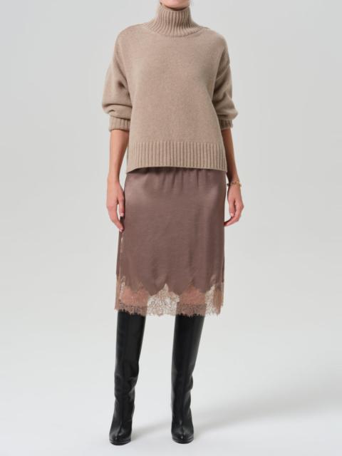 Citizens of Humanity Lace Trimmed Skirt In Cocoa