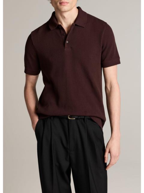Vince Variegated Pima Cotton Polo Shirt