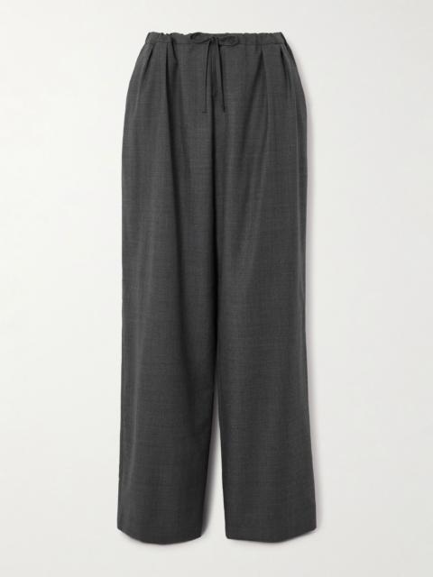 Loulou de Saison Cove wool straight-leg pants Gray