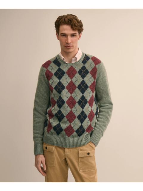 Brooks Brothers Archive Shetland Wool Argyle Sweater