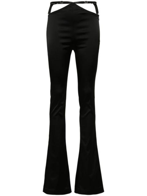 THE ATTICO cut-out flared trousers