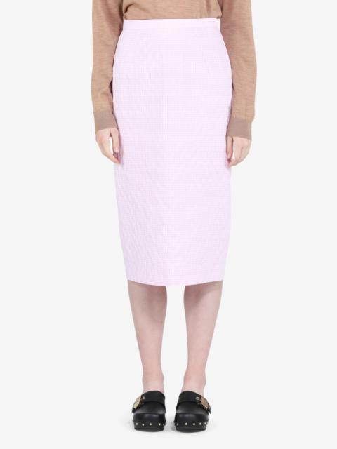 N°21 GINGHAM CHECK MIDI SKIRT