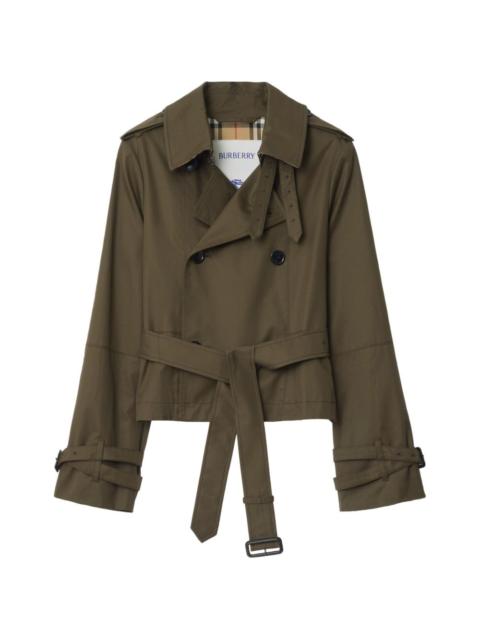 Burberry cropped belted jacket