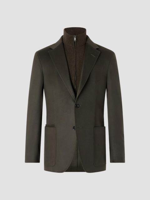 ZEGNA Men's Oasi Cashmere Jacket - Dark Olive Green