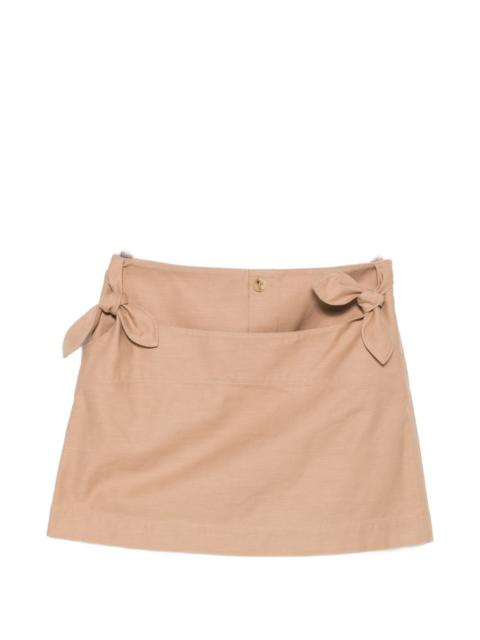 Moschino bow-detail A-line mini skirt