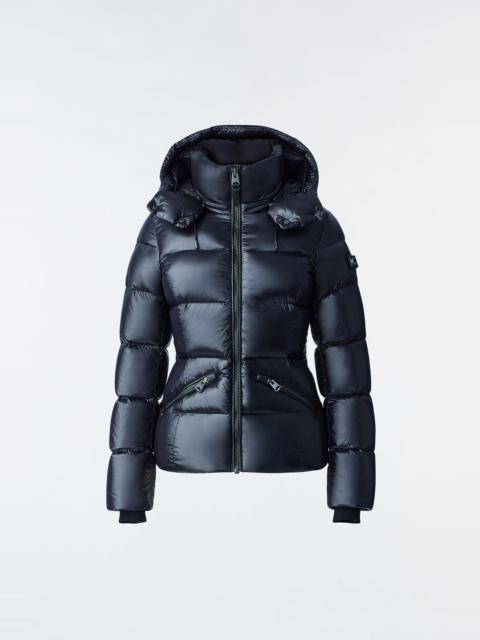 MACKAGE MADALYN lustrous light down jacket with hood for ladies