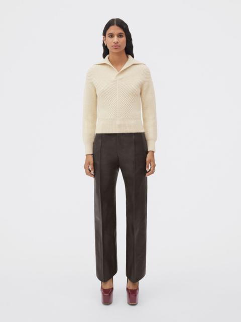 Bottega Veneta medium weight alpaca jumper with chevron motif