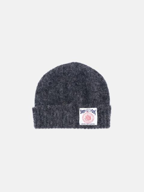 J. PRESS MADE-IN-SCOTLAND CHARCOAL SHAGGY DOG BEANIE
