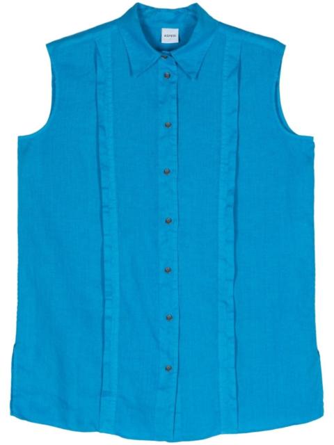 Aspesi sleeveless linen shirt