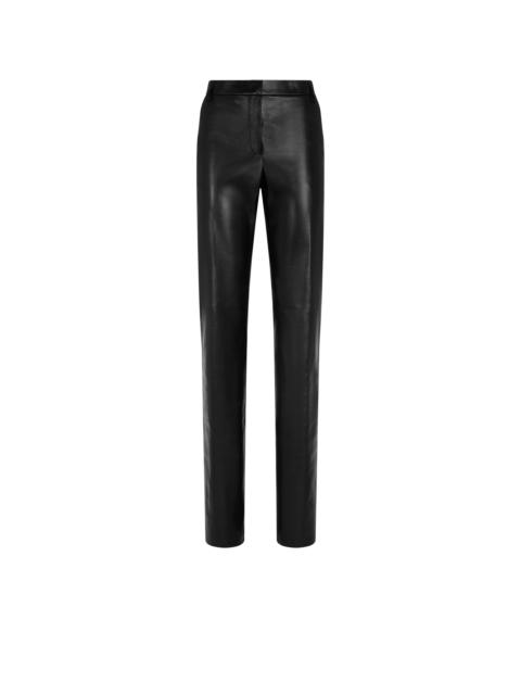 TOM FORD TAILORED STRAIGHT LEATHER PANTS