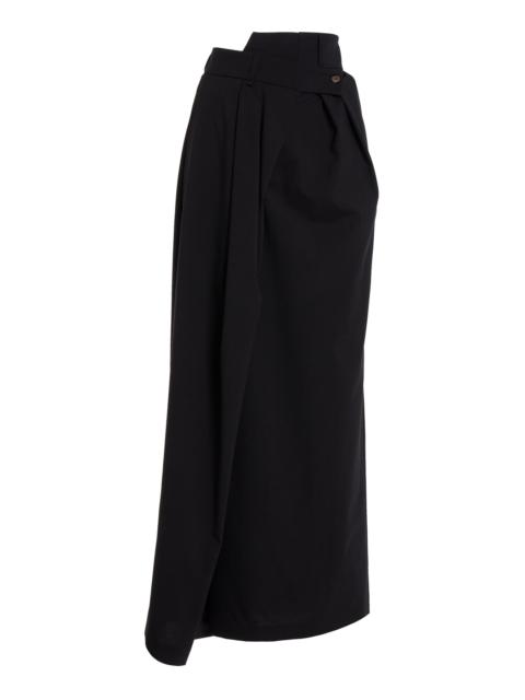 DECONSTRUCTED TROUSERS SKIRT BLACK