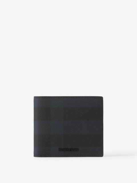 Burberry Check and Leather Bifold Wallet