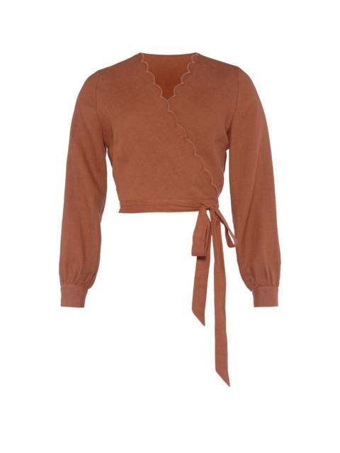 ERES Joli linen crop top