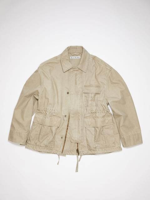Ripstop jacket - Cold beige
