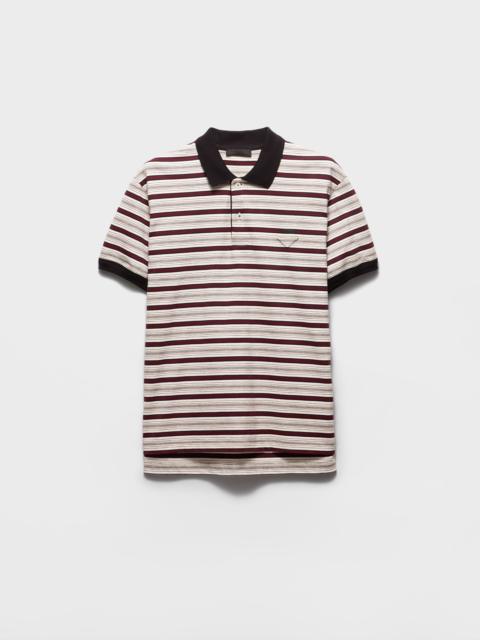 Prada Short-sleeved cotton polo shirt