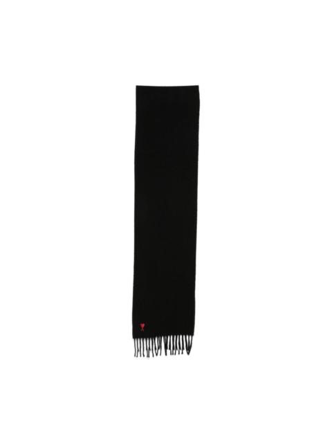 AMI Paris Ami De Coeur wool scarf