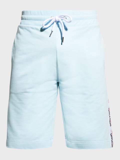 Moschino Men's Logo-Tape Sweat Shorts