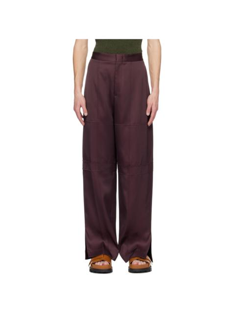 Brown Paneled Trousers