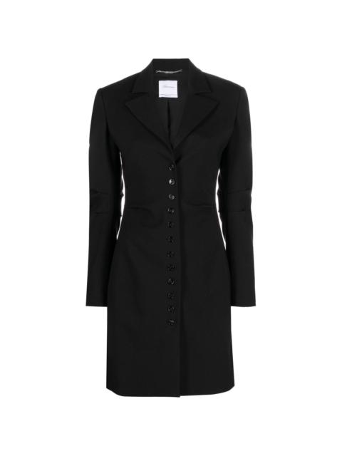 notched-lapel single-breasted coat