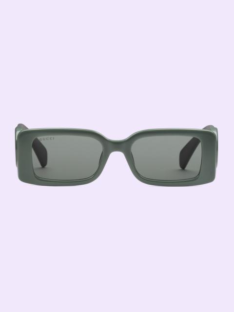 Rectangular-frame sunglasses