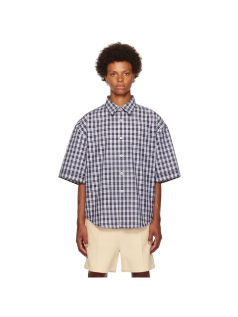 AMI Paris Blue & White Check Shirt
