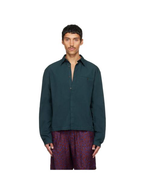Dries Van Noten Green Cotton Shirt