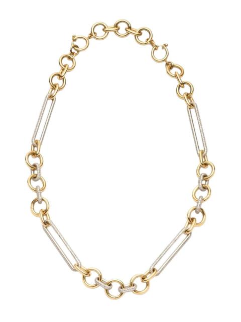 FOUNDRAE Oversized Pave Mixed Clip Chain