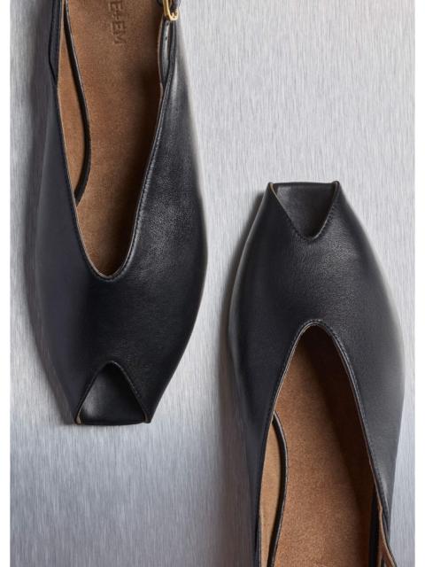 ME+EM Peep Toe Flatl