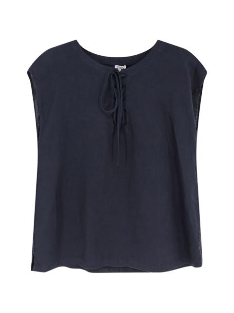 Aspesi tie-neck sleeveless top