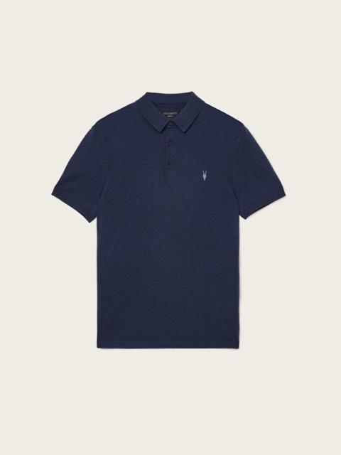ALLSAINTS MODE MERINO SHORT SLEEVE RAMSKULL POLO SHIRT