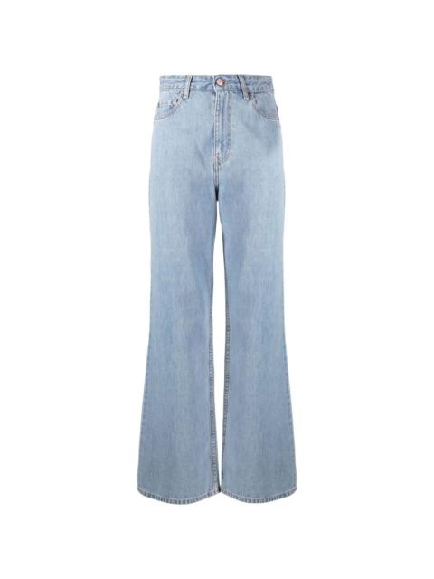 GANNI Magny Core wide-leg jeans