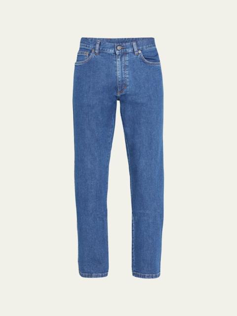 ZEGNA Men's Stonewash Denim 5-Pocket Jeans
